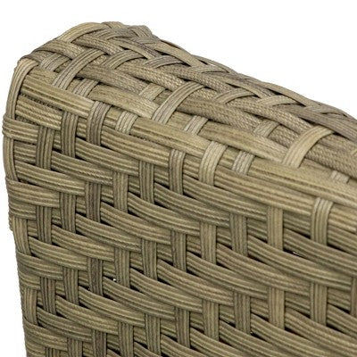  Northlight 34" Gray Resin Wicker Deep Seated Rocker Chair With Gray Cushions