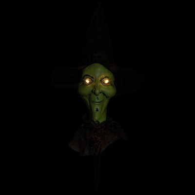  Northlight LED Lighted Smirking Witch Halloween Outdoor Pathway Markers - 17" - Set Of 3