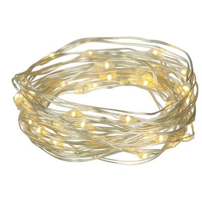  Northlight 50-Count Warm White LED Micro Fairy Christmas Lights - 16ft, Copper Wire