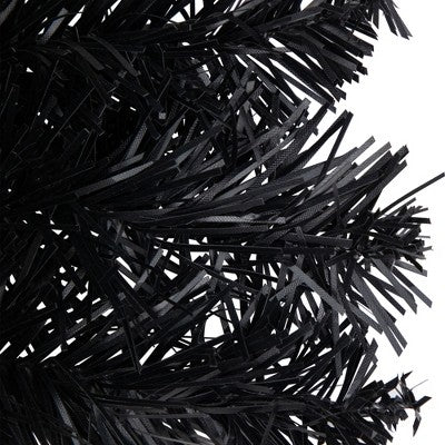  Northlight 24" Black Colorado Spruce Artificial Halloween Wreath, 24-Inch, Unlit