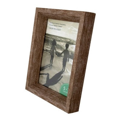  Northlight 8.25" Brown Picture Frame With Easel Back For 5" X 7" Photos