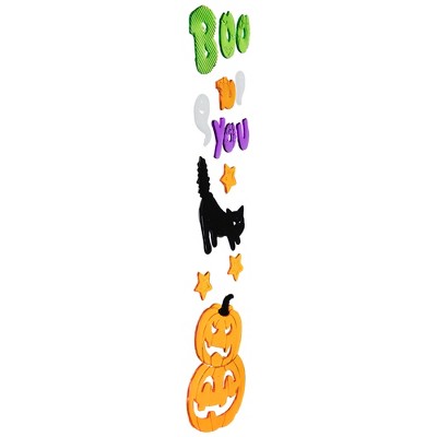  Northlight 14-Piece Green And Orange Boo To You Halloween Gel Window Clings